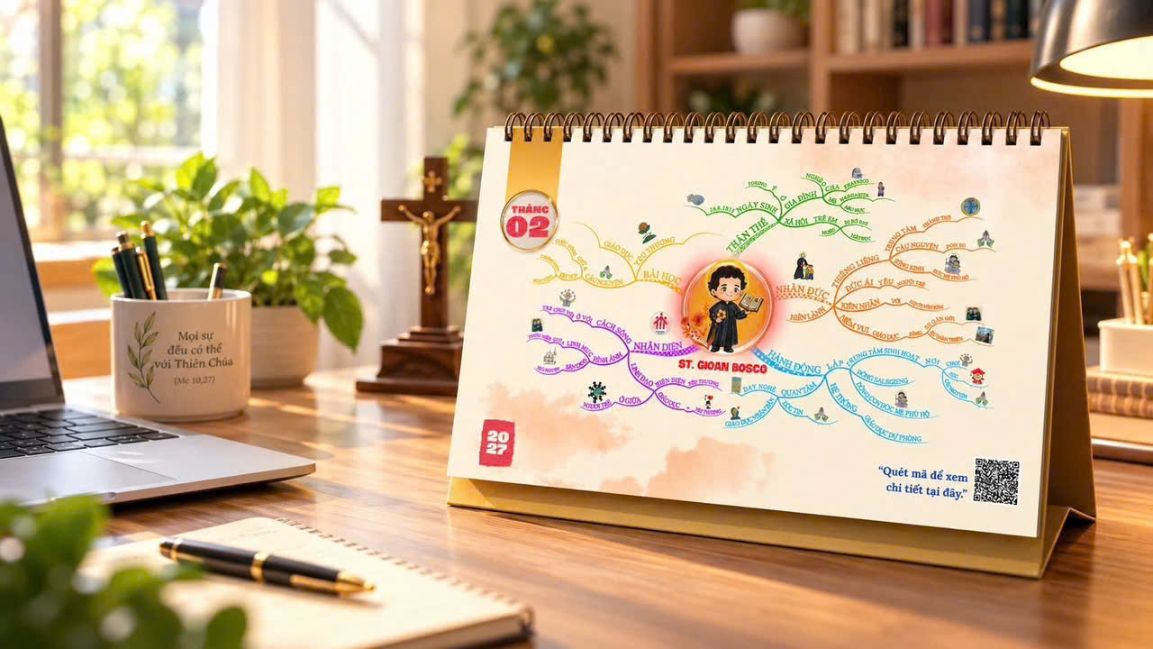 Lịch để bàn Công giáo Mindmap 2027 - CHỦ ĐỀ: HÀNH TRÌNH THEO CHÂN CÁC THÁNH_thumbnail_3