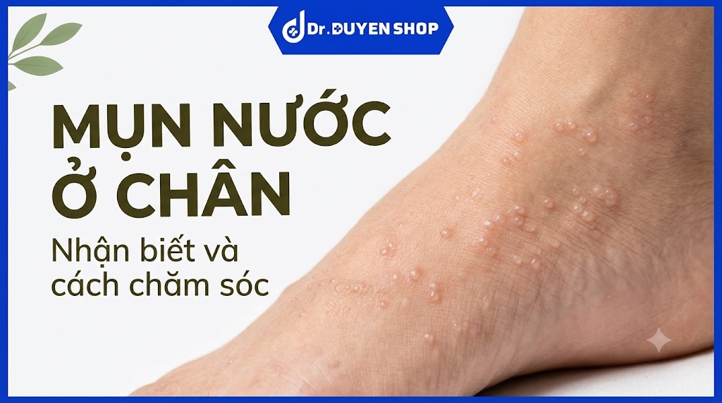 Mụn nước ở chân: Nguyên nhân và cách chăm sóc an toàn