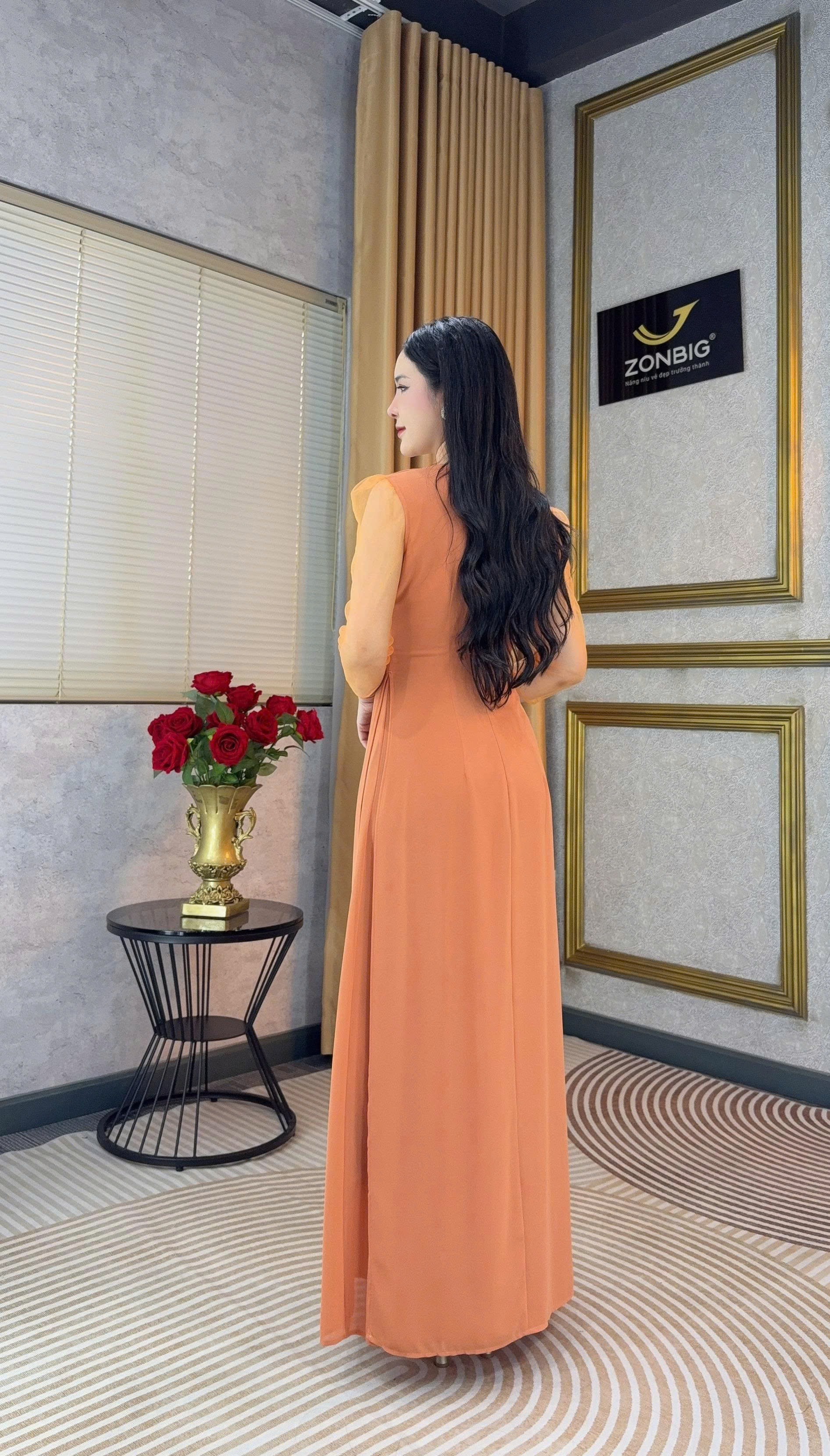 Đầm giả áo dài - Y2231 - Thương hiệu ZONBIG_thumbnail_3