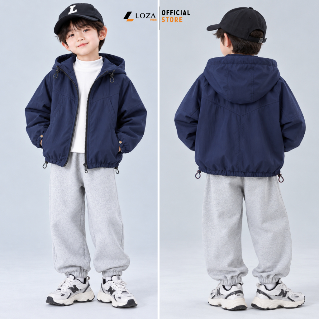 Áo gió cho bé trơn chất gió nhăn mềm - Loza Kids LJ096233_thumbnail_2