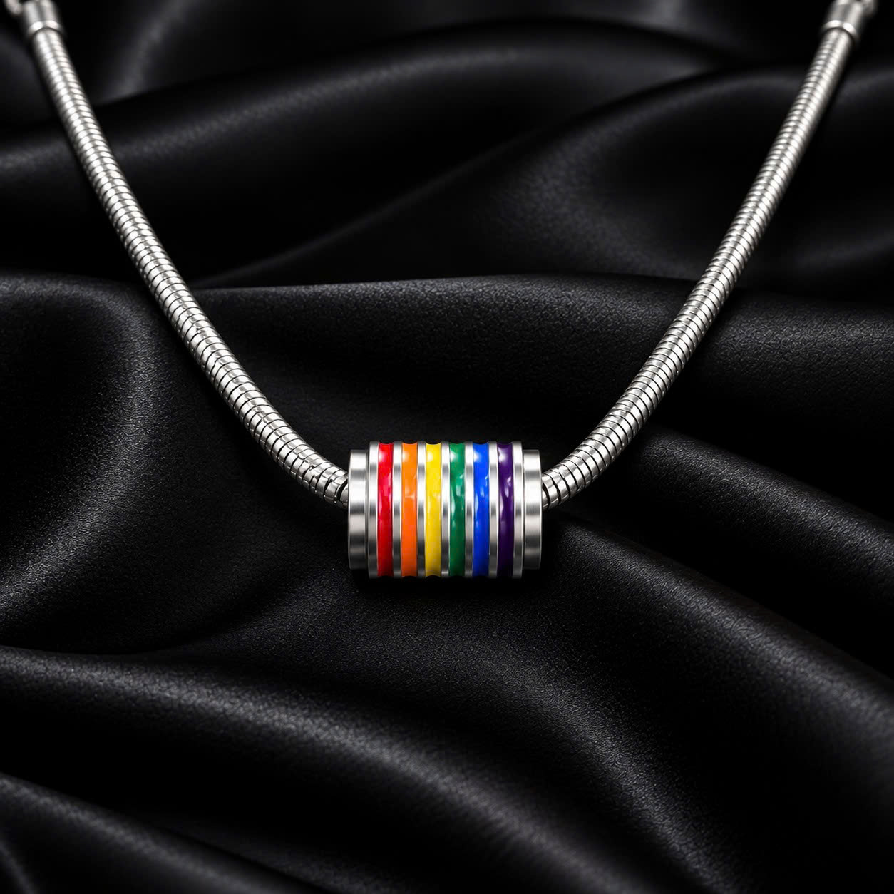 vòng cổ titan charm vòng nhiều màu.