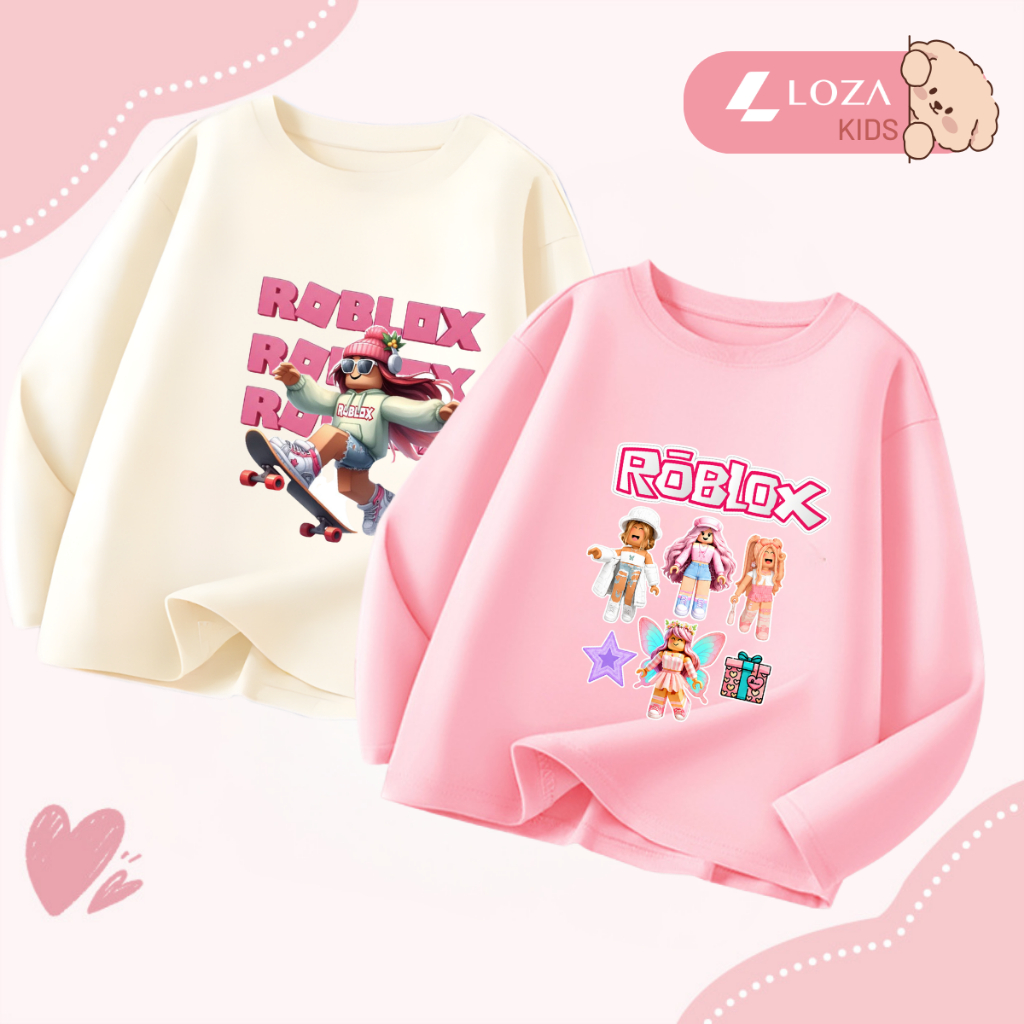 Áo thun dài tay bé gái hình Roblox dễ thương - Loza Kids  KT013_thumbnail_1