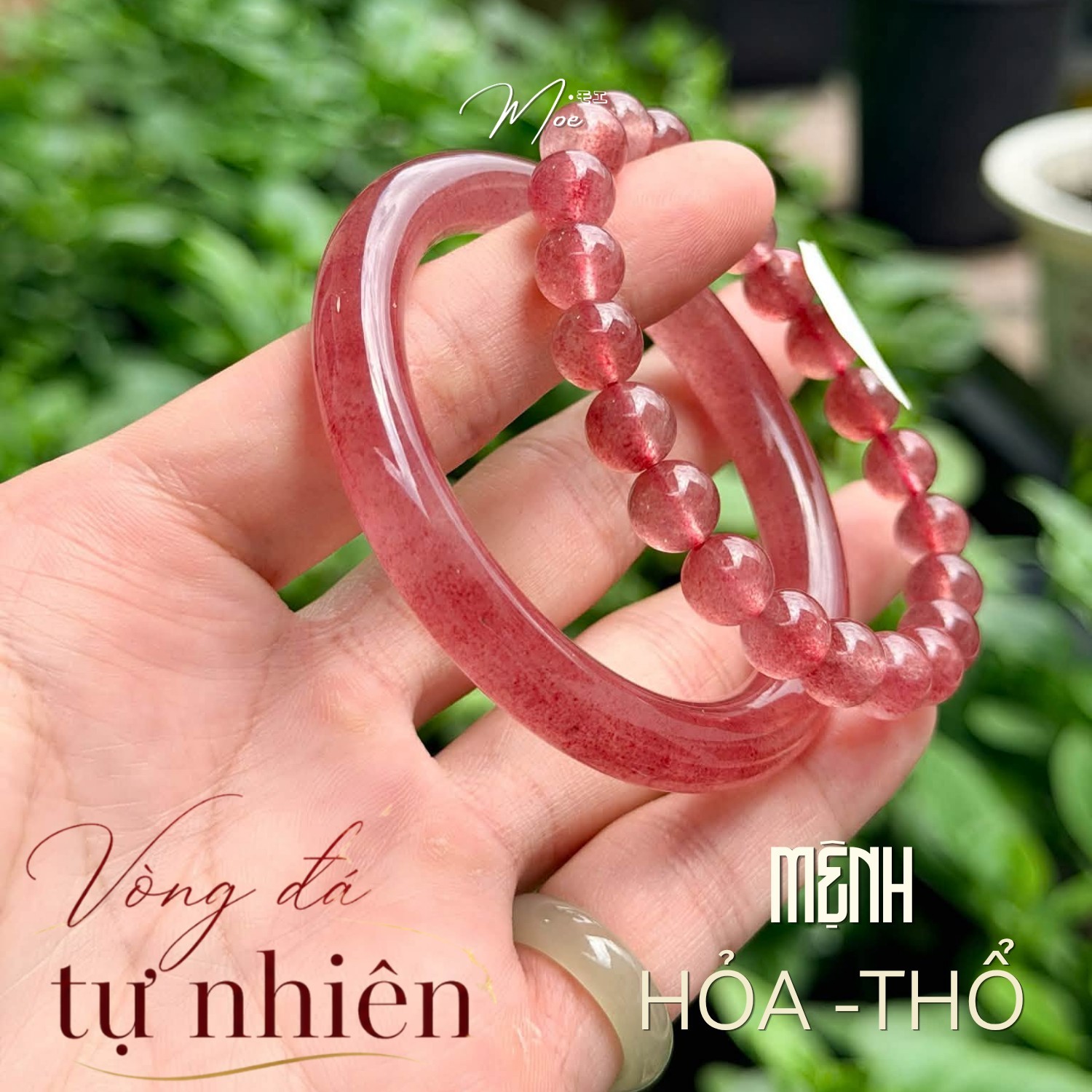 PT224 - Chuỗi đơn 8li đá thạch anh