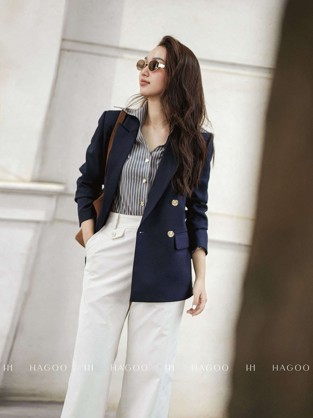 Blazer suông hai hàng khuy HAGOO_thumbnail_21