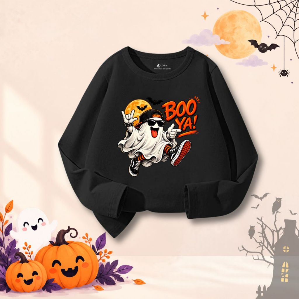 Áo thun dài tay bé trai nhiều hình in Halloween - Loza Kids KT018_thumbnail_5