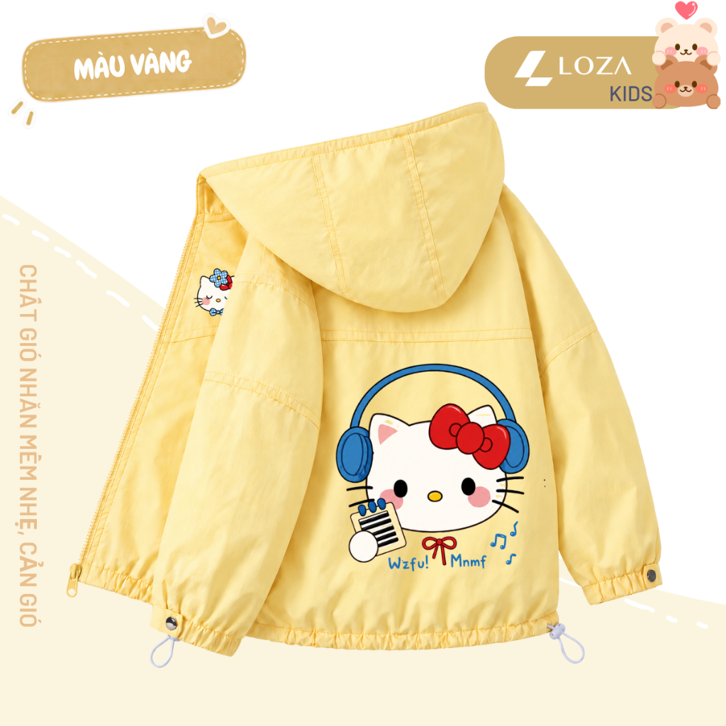 Áo gió bé gái hình Hello Kitty - Loza Kids  AJ005_thumbnail_0