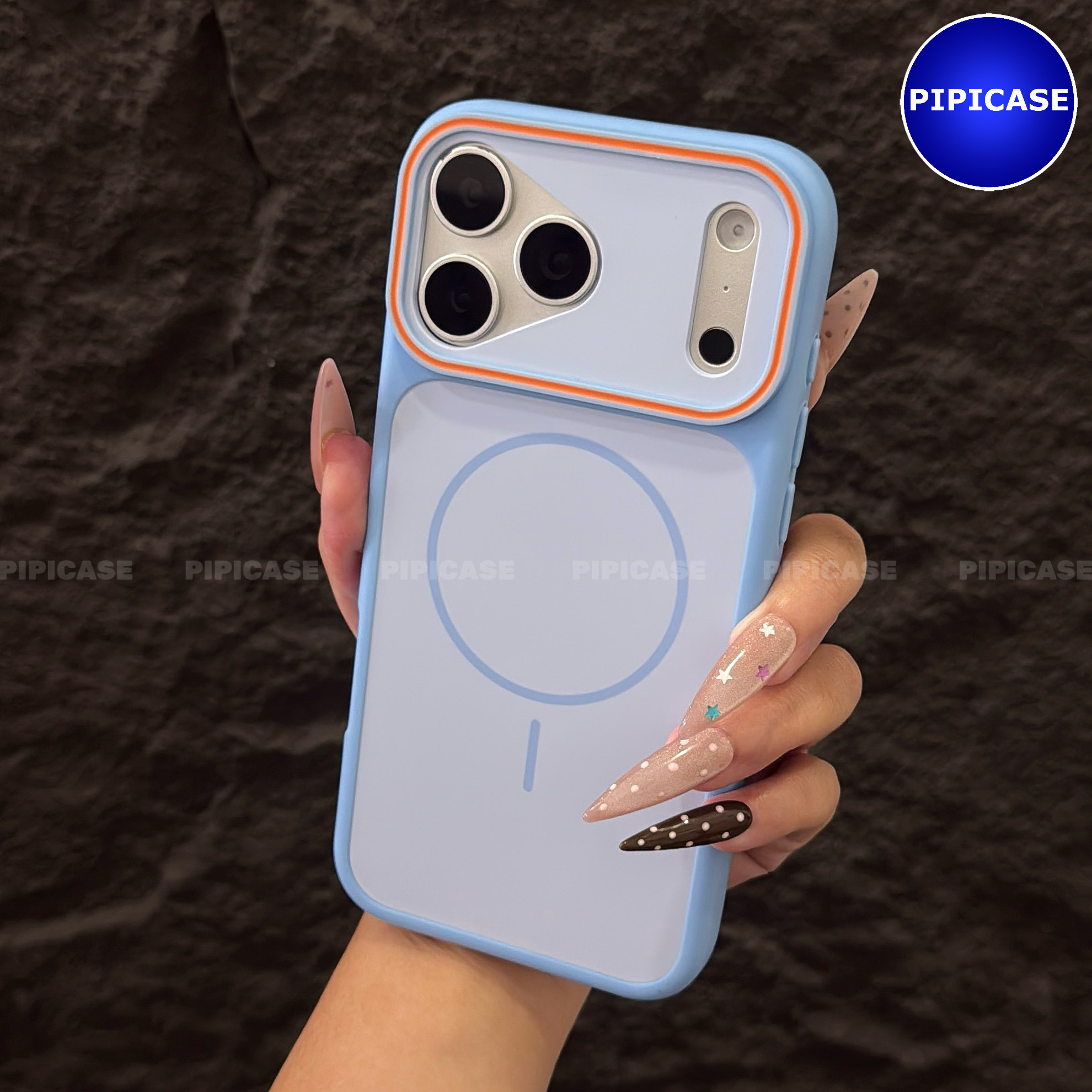 Ốp Lưng iPhone 18 Pro Max - PPC - Xanh Nhạt
