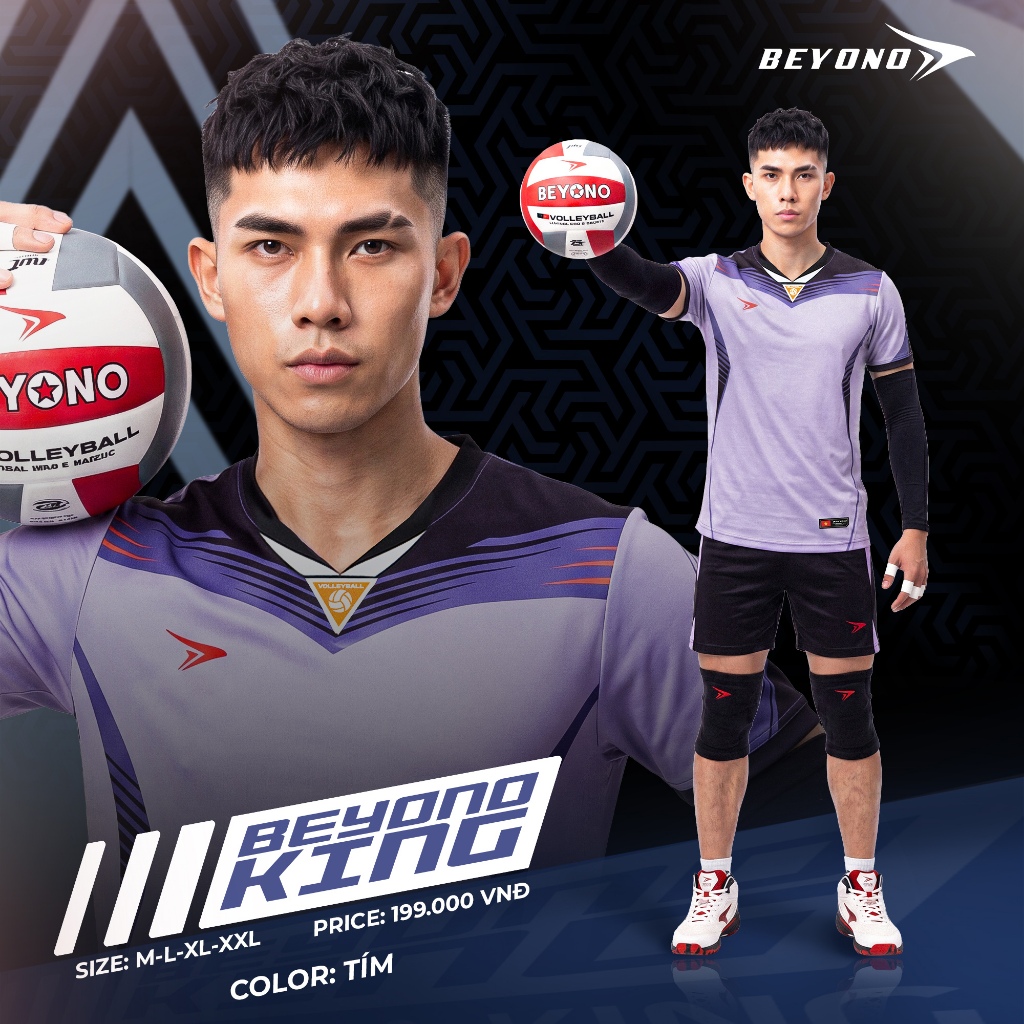 BST Quần Áo Bóng Chuyền Beyono King II Thun Mè Cao Cấp Thoáng Khí Thể Thao Đương Đại_thumbnail_7