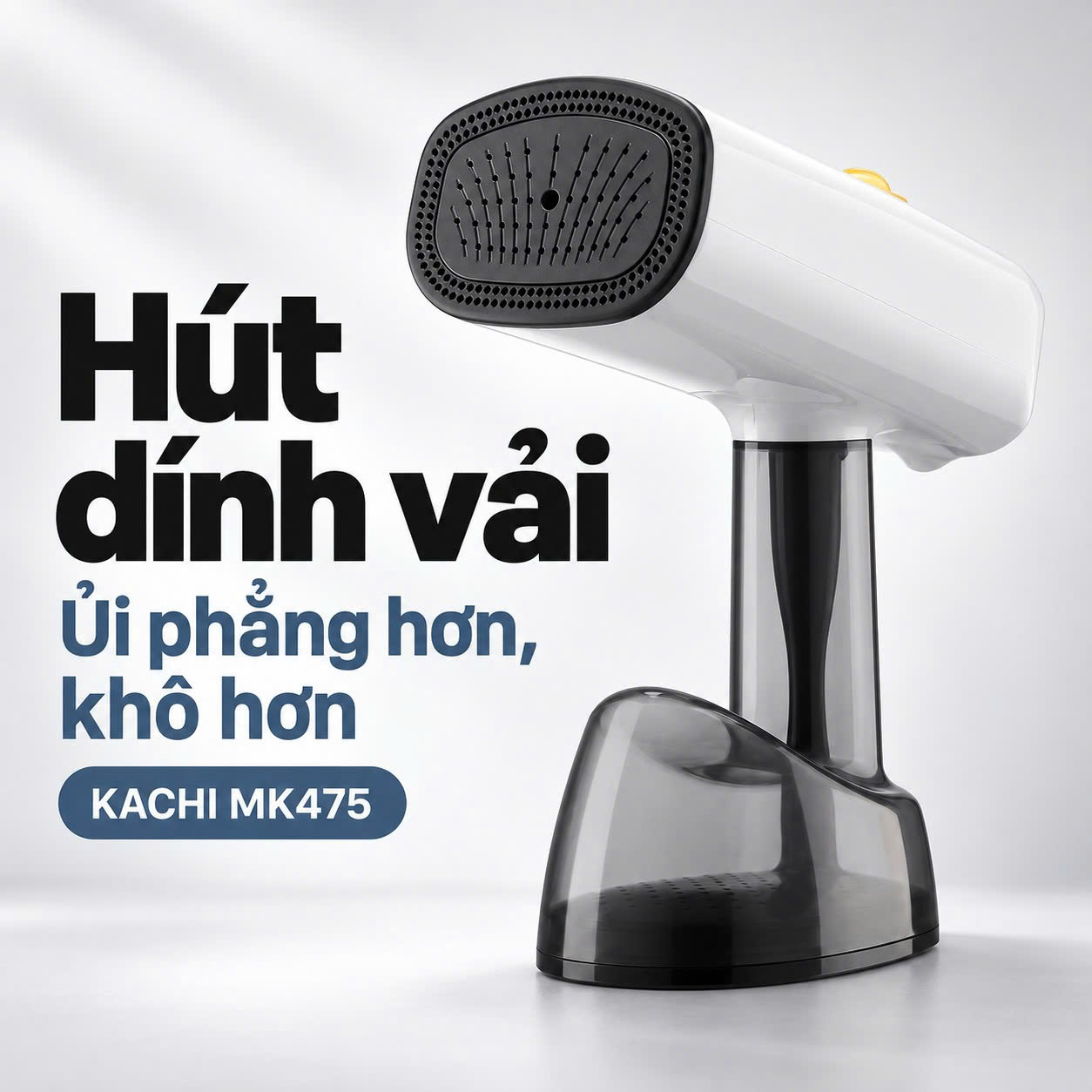 Bàn Ủi Hơi Nước Hút Giữ Vải Kachi MK475 – Giữ Vải Ổn Định, Ủi Phẳng Dễ Hơn