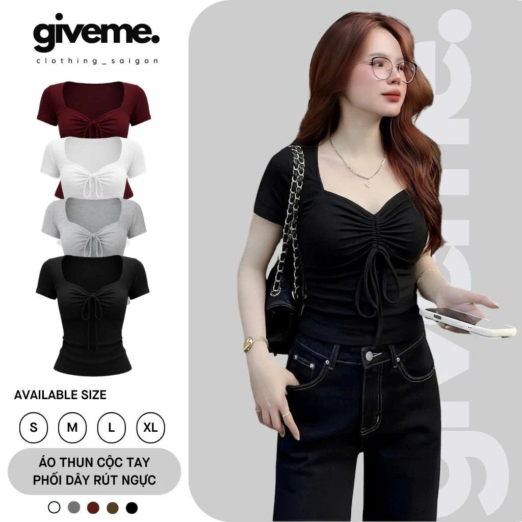 Áo rút ngực tay ngắn - RNN001