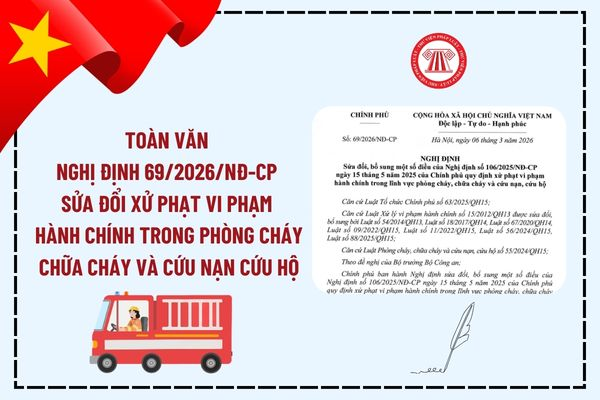 Nghị định 69/2026/NĐ-CP sửa đổi Nghị định 106/2025/NĐ-CP – Toàn văn