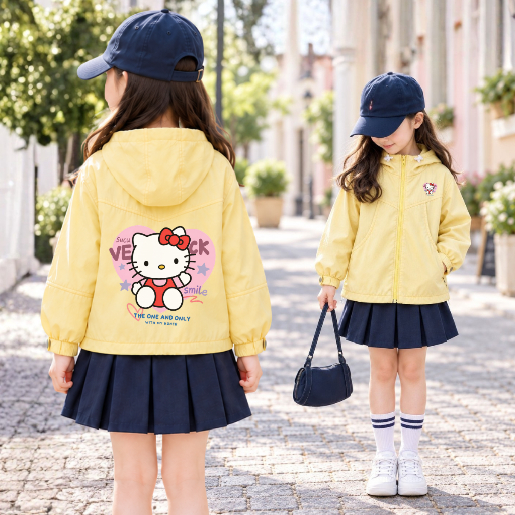 Áo gió bé gái hình Hello Kitty - Loza Kids AJ3750_thumbnail_0