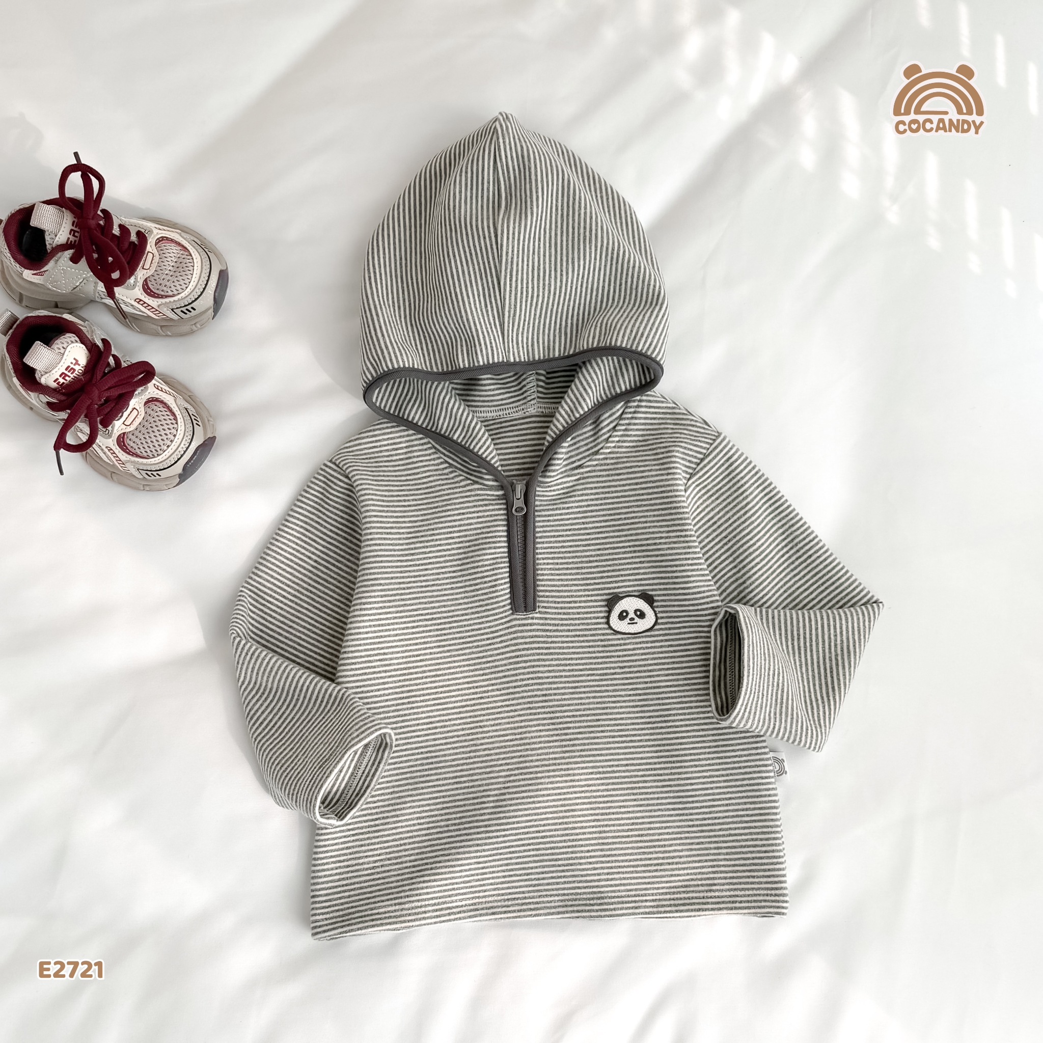 Áo dài hoodie kẻ GHI khóa kéo_thumbnail_5