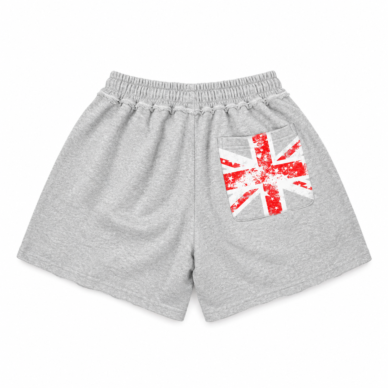 Quần Short Nỉ GUPO Red Flag Baggy Short Nỉ Chân Cua Form Rộng Trên Gối Unisex Local Brand - QSN02