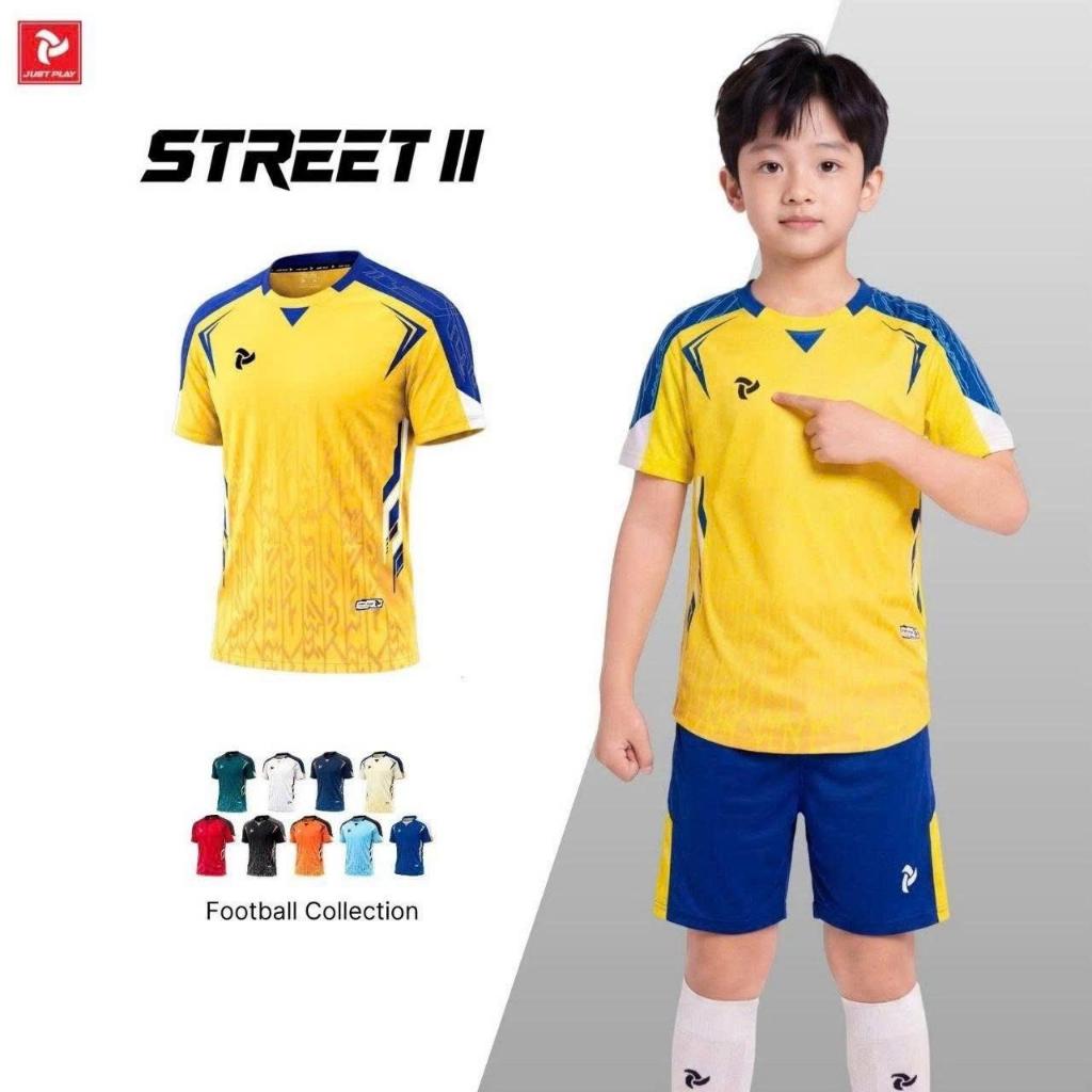 BST Quần Áo Bóng Đá Trẻ Em Just Play Street 2 Thun Lạnh Cao Cấp Thể Thao Đương Đại_thumbnail_5