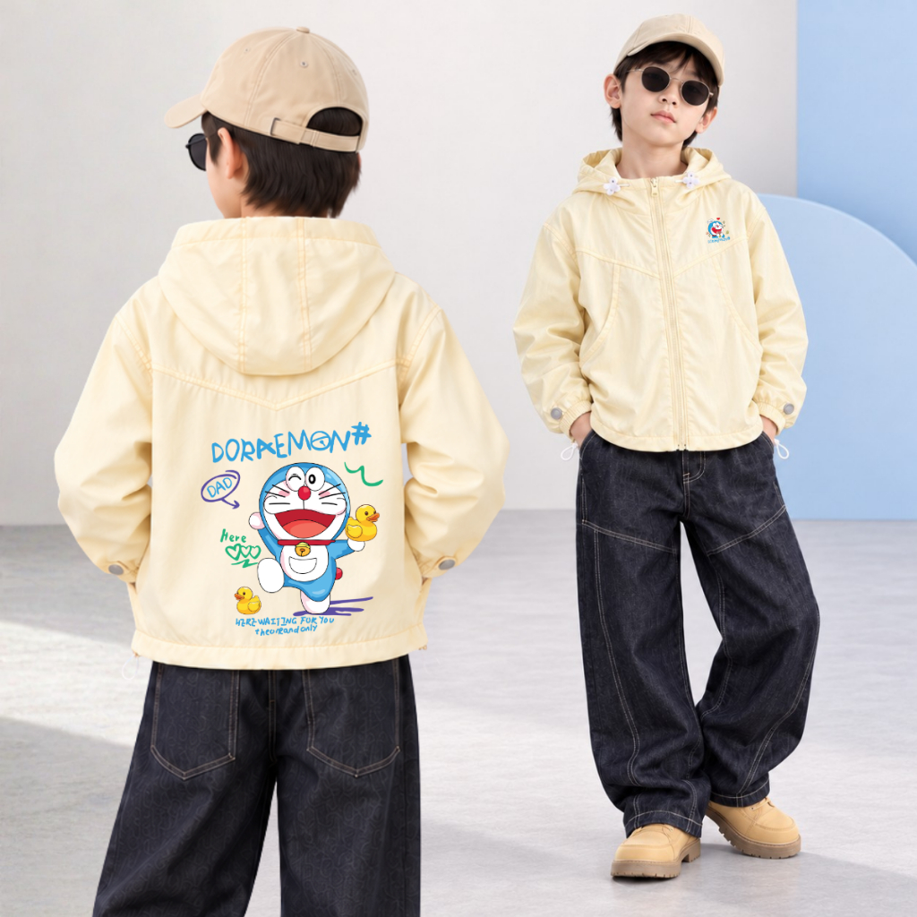 Áo gió bé trai in hình Conan, Doraemon, Mickey -  Loza Kids AJ001_thumbnail_4