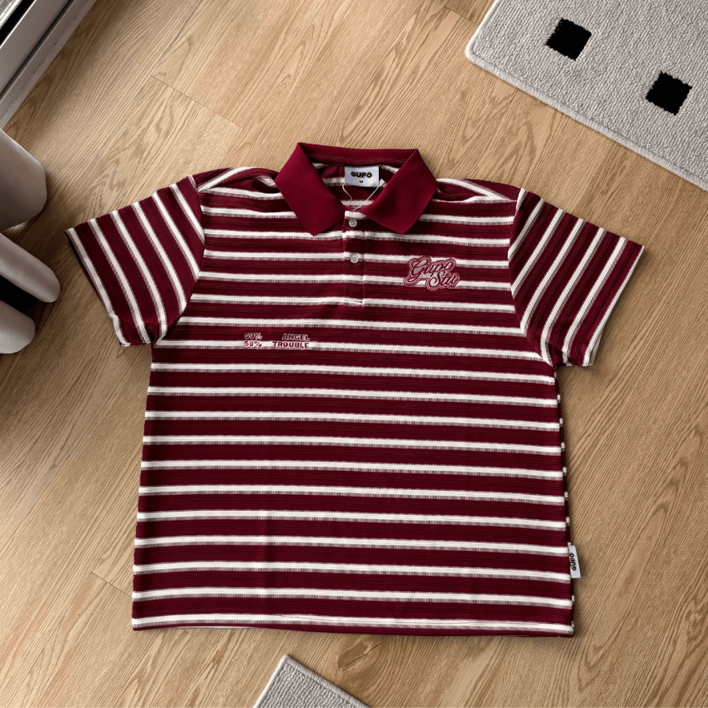 Áo Polo 𝙎𝙬𝙚𝙚𝙩 𝙏𝙧𝙤𝙪𝙗𝙡𝙚 𝙂𝙐𝙋𝙊 Form Boxy Logo Thêu Nam Nữ Local Brand Chính Hãng – PLS01_thumbnail_4