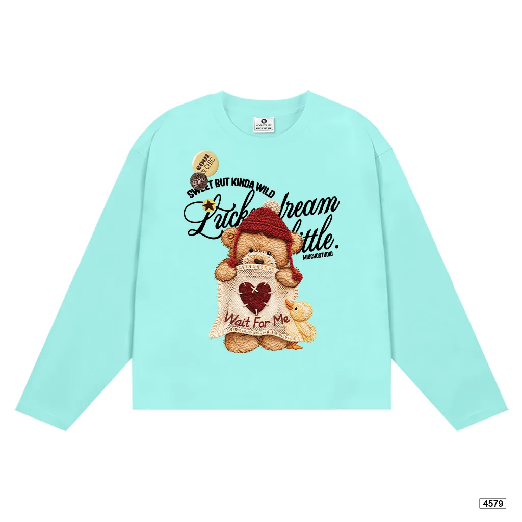 Áo tay dài unisex Miucho form boxy cổ tròn vải tici ATD00060 4579_thumbnail_13