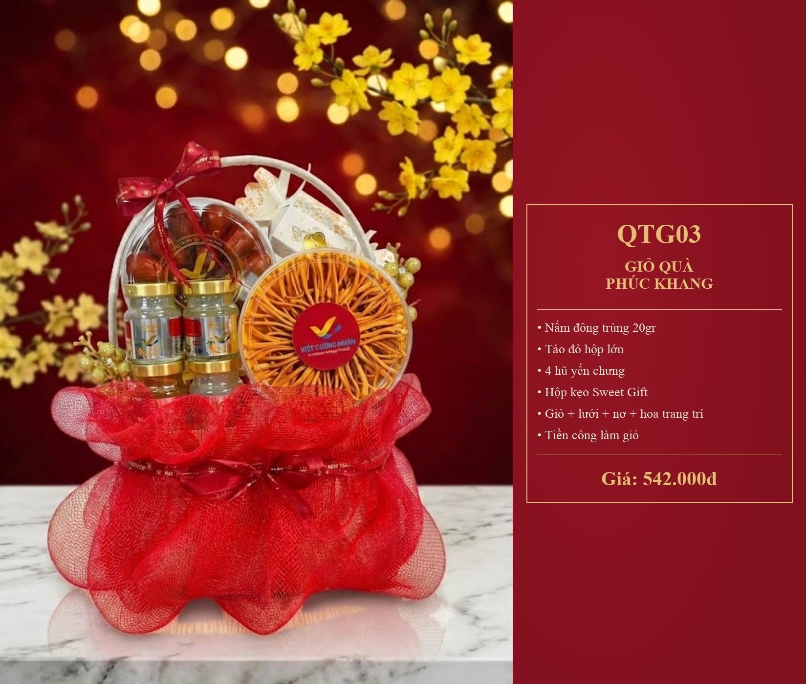 [QT38] GIỎ QUÀ PHÚC KHANG