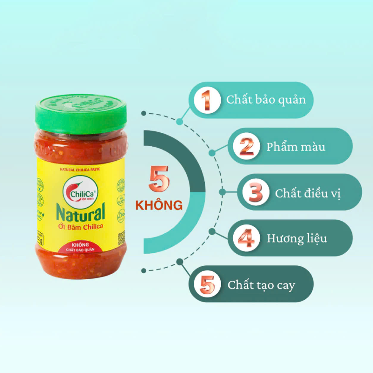 COMBO ỚT BẰM CHILICA+TƯƠNG ỚT DỨA NATURAL TẶNG 2 GÓI TƯƠNG ỚT_thumbnail_1