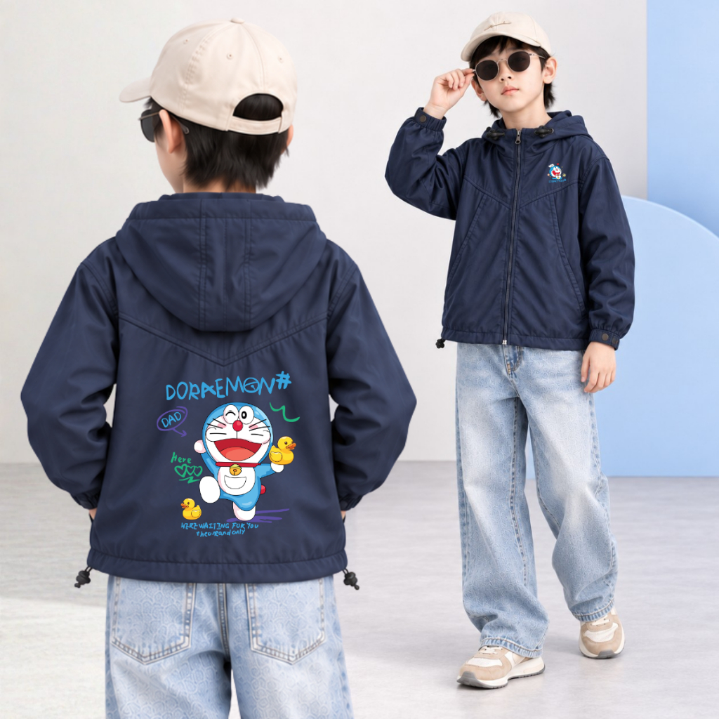 Áo gió bé trai in hình Conan, Doraemon, Mickey -  Loza Kids AJ001_thumbnail_3