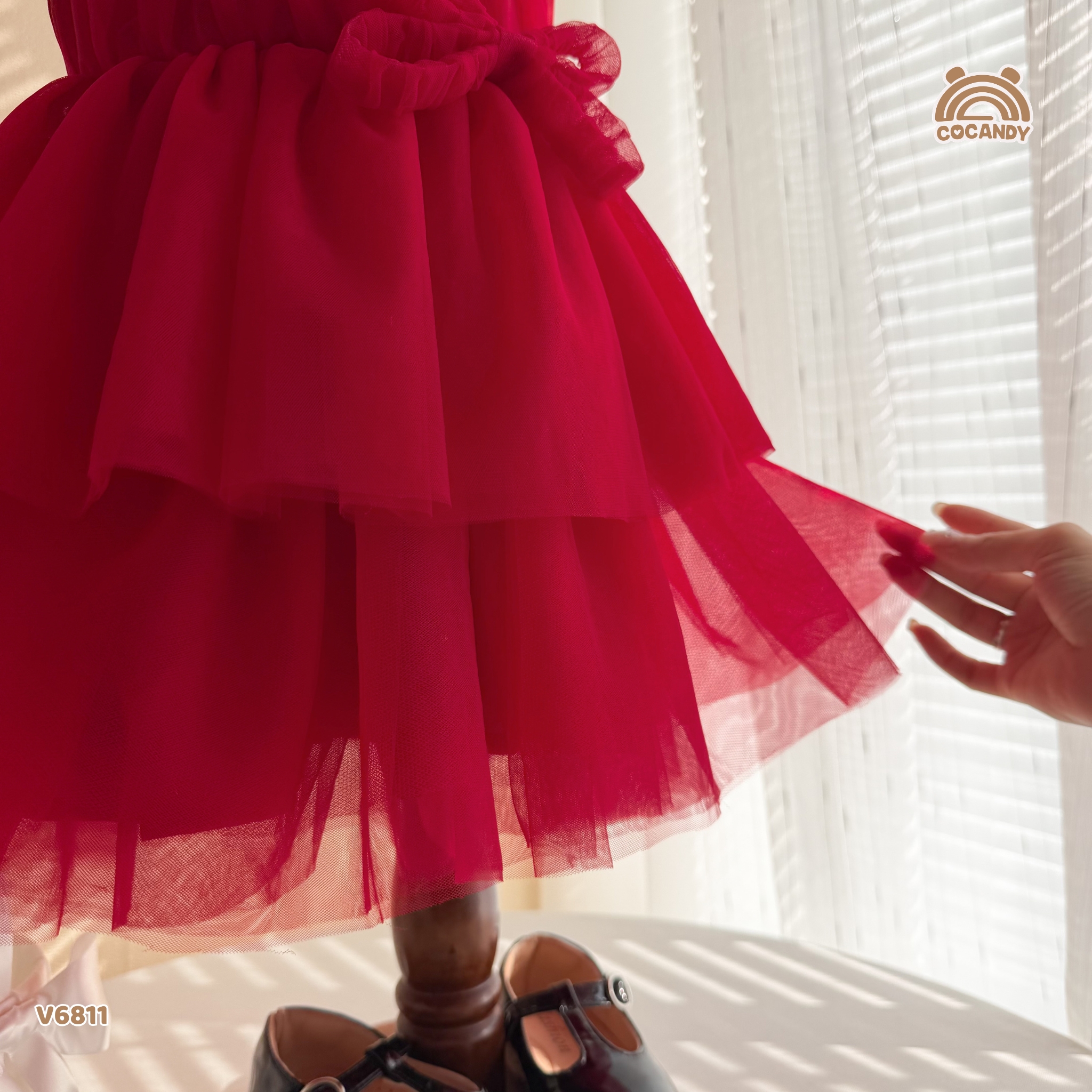 Váy cộc ĐỎ Cherry Bow_thumbnail_3