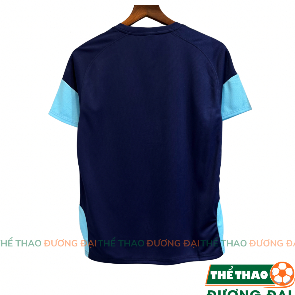 Quần Áo Bóng ĐT Argentina Xanh Đen Training Thun Mè Thoáng Khí Thể Thao Đương Đại_thumbnail_1