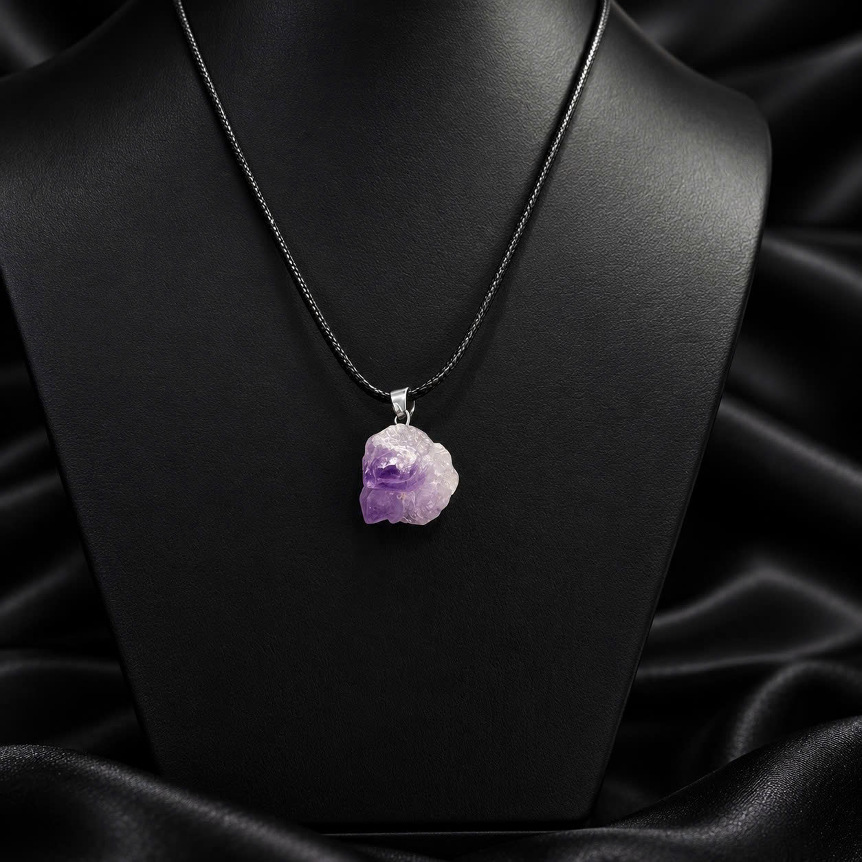 Vòng cổ phong thuỷ charm đá thạch anh tím._thumbnail_1