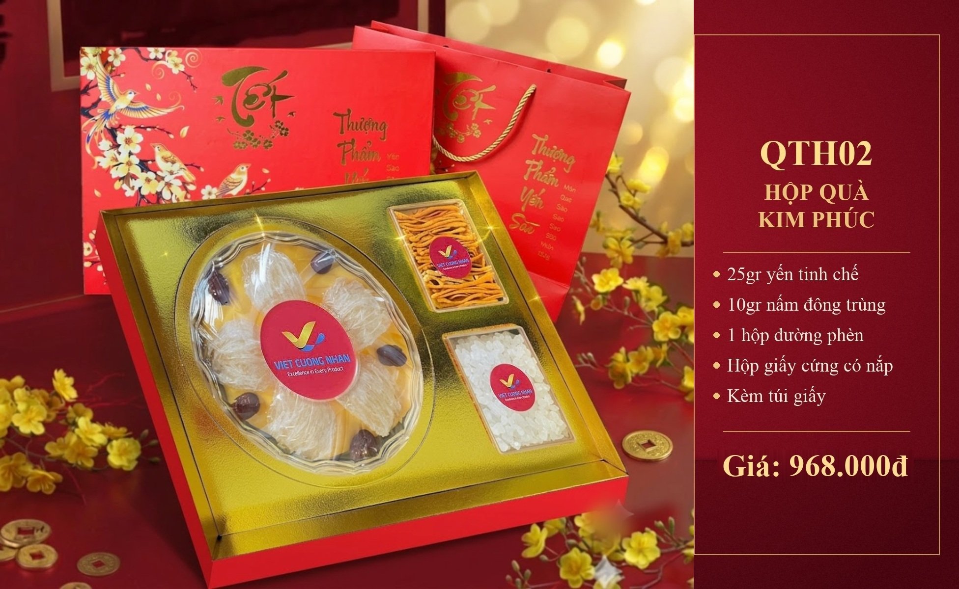 [QT2] GIỎ QUÀ PHÚC LỘC KIM PHÚC