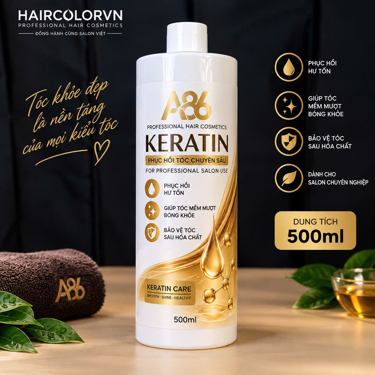 Chai chiết Keratin 500ml