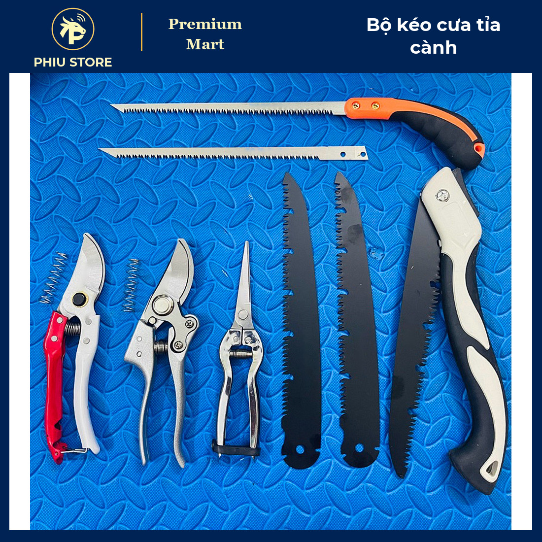 Bộ Dụng Cụ Tỉa Cành Làm Vườn Thép SK5 4–13 Món - Kéo Cắt Cành, Kéo Tỉa, Cưa Lách, Cưa Gấp Gọn, Đá Mài - PHIU STORE_thumbnail_6