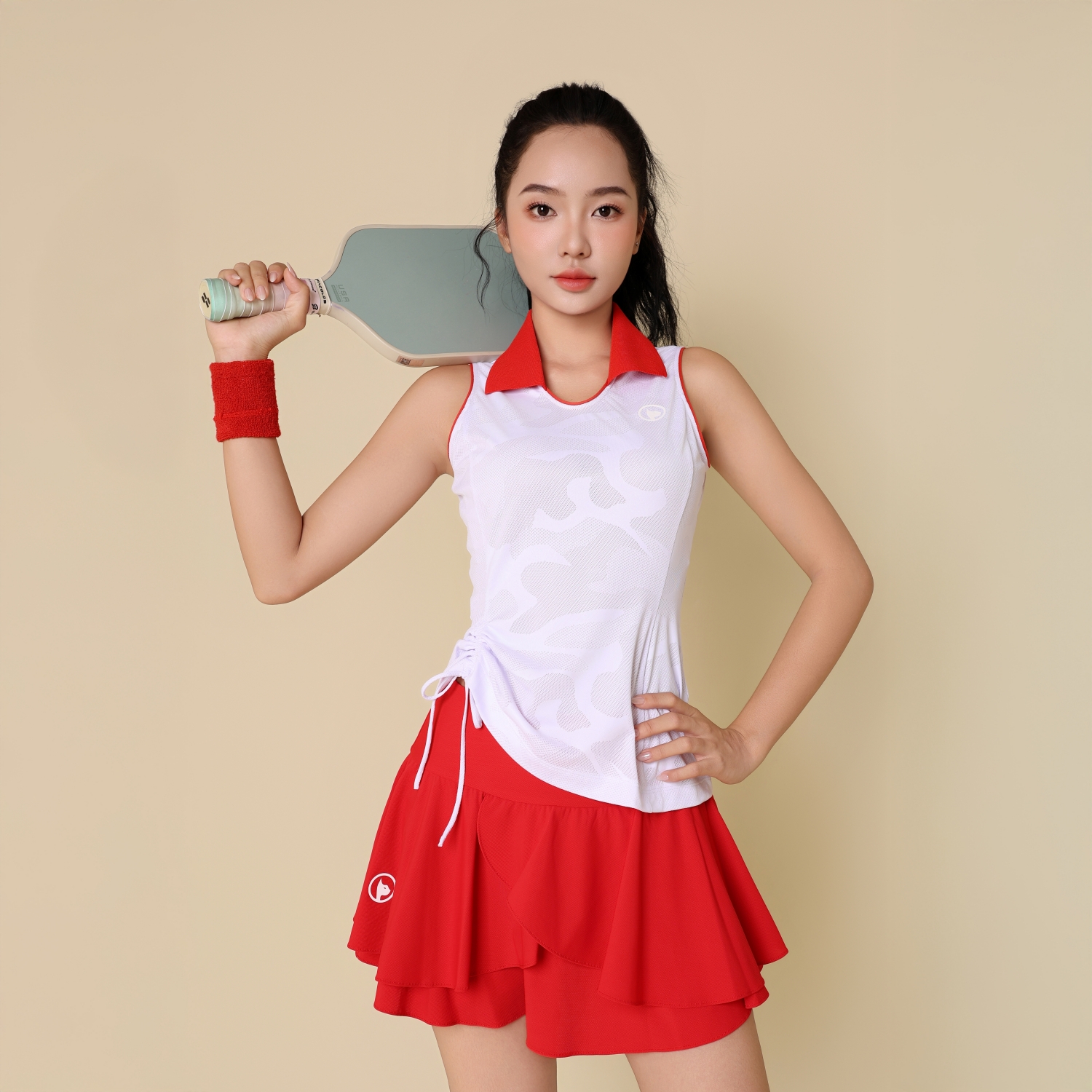 Chân Váy Nữ Xòe 3 Tầng - Đỏ