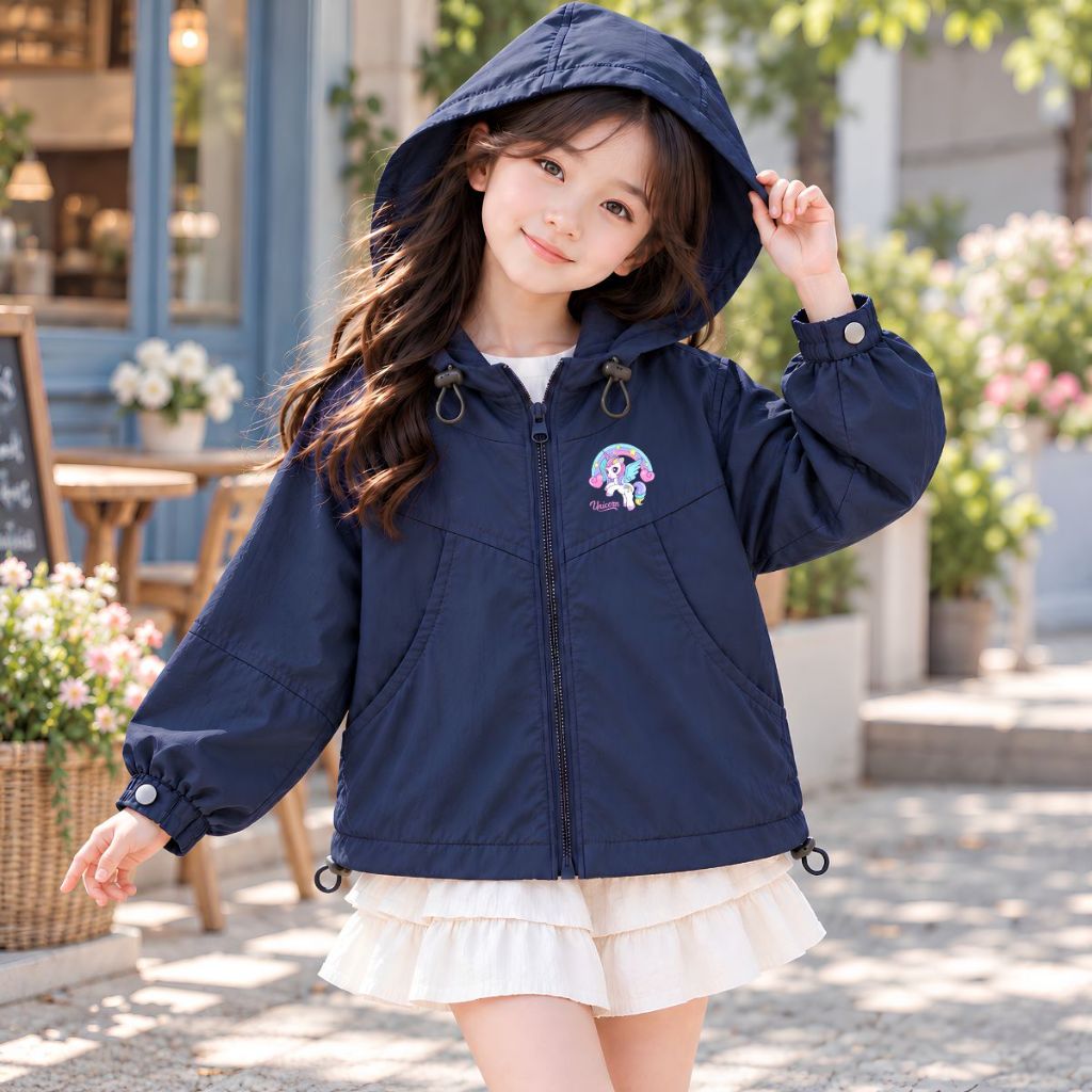 Áo gió bé gái hình Ngựa Pony -  Loza Kids AJ3769_thumbnail_2