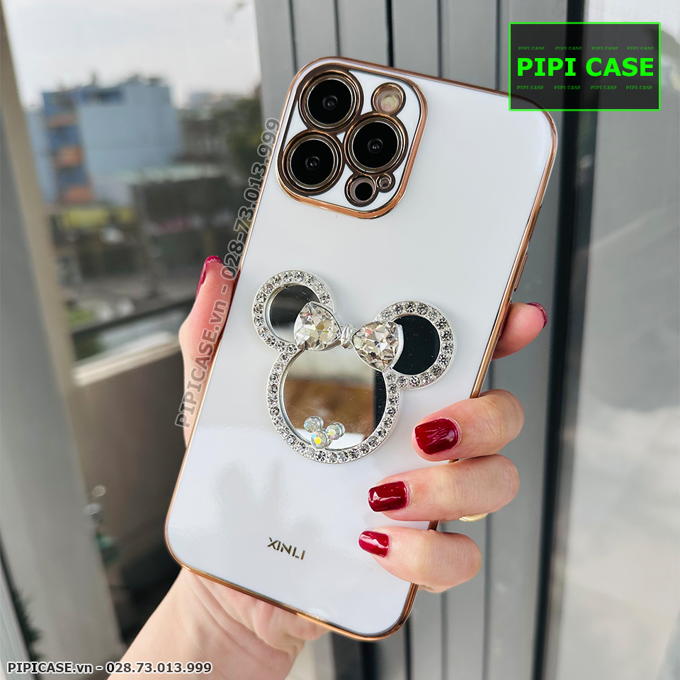 Ốp Lưng iPhone 13 Pro Max - Mic Gương - Trắng_thumbnail_5