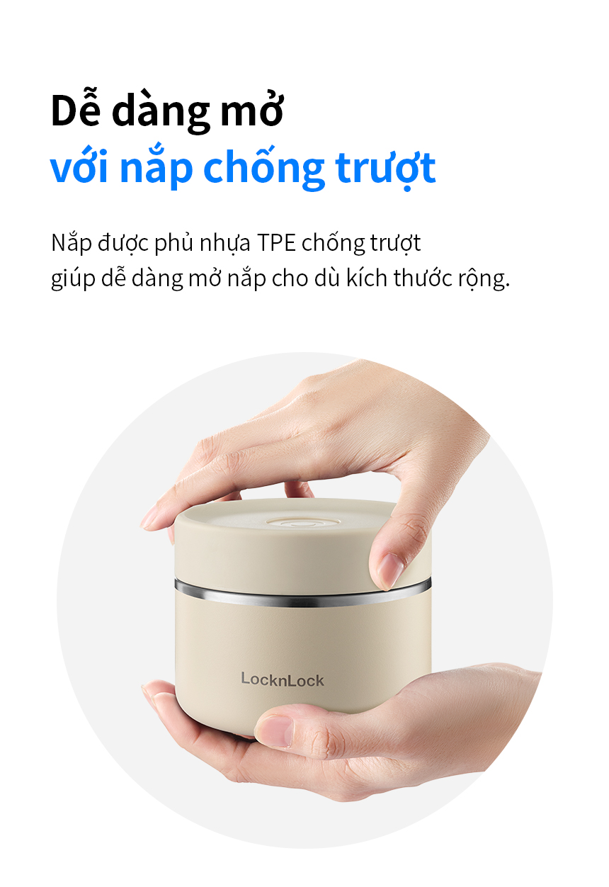 Bộ hộp cơm giữ nhiệt Lock&Lock Pump Vacuum Lunch Box (300ml*2, 500ml*1, bộ đũa và thìa, túi) LHC8052S02_thumbnail_7