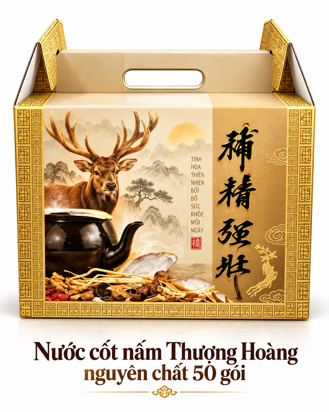 Nước Cốt Nấm Thượng Hoàng Nguyên Chất 25 gói
