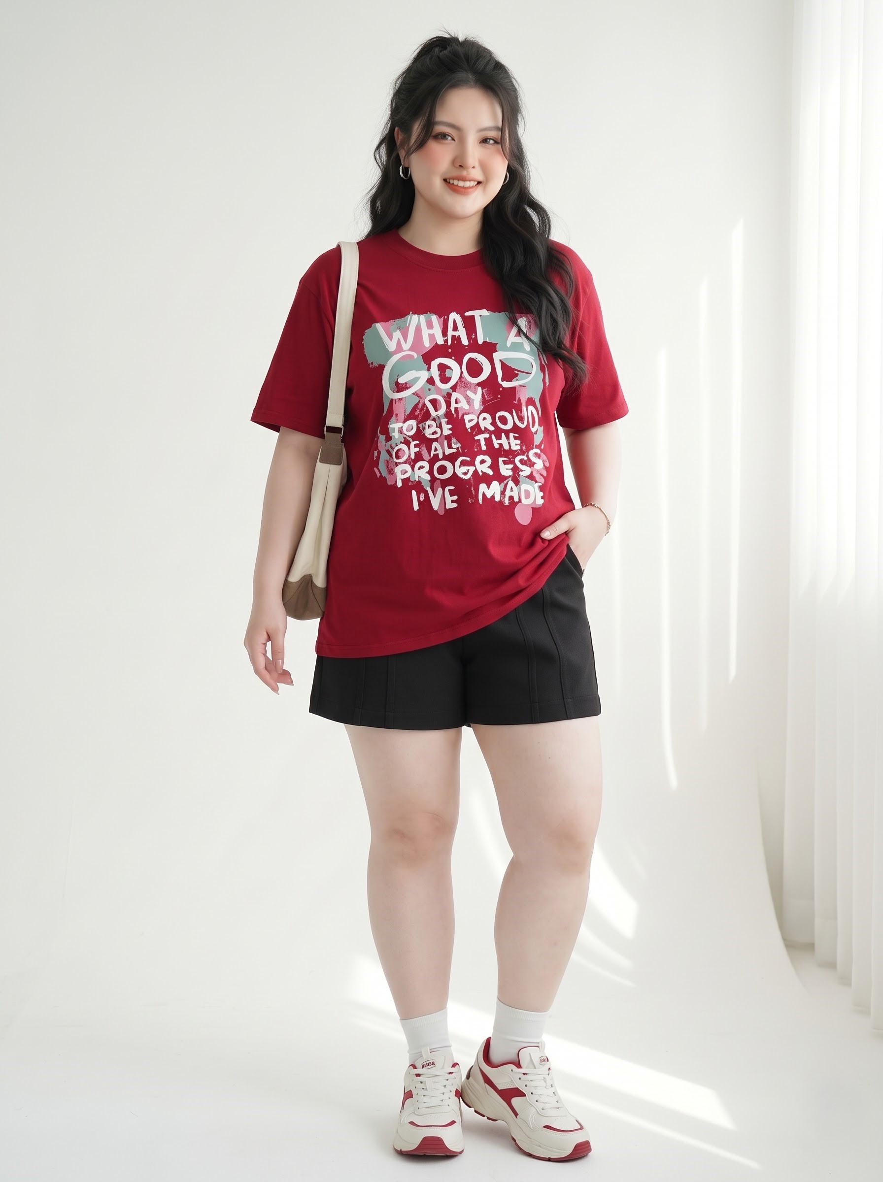 Áo Thun In Chữ Form Rộng Vừa Bigsize Dễ Mặc Hằng Ngày - Đỏ/Cam - Vừa 55-90kg - V-AK108_thumbnail_7