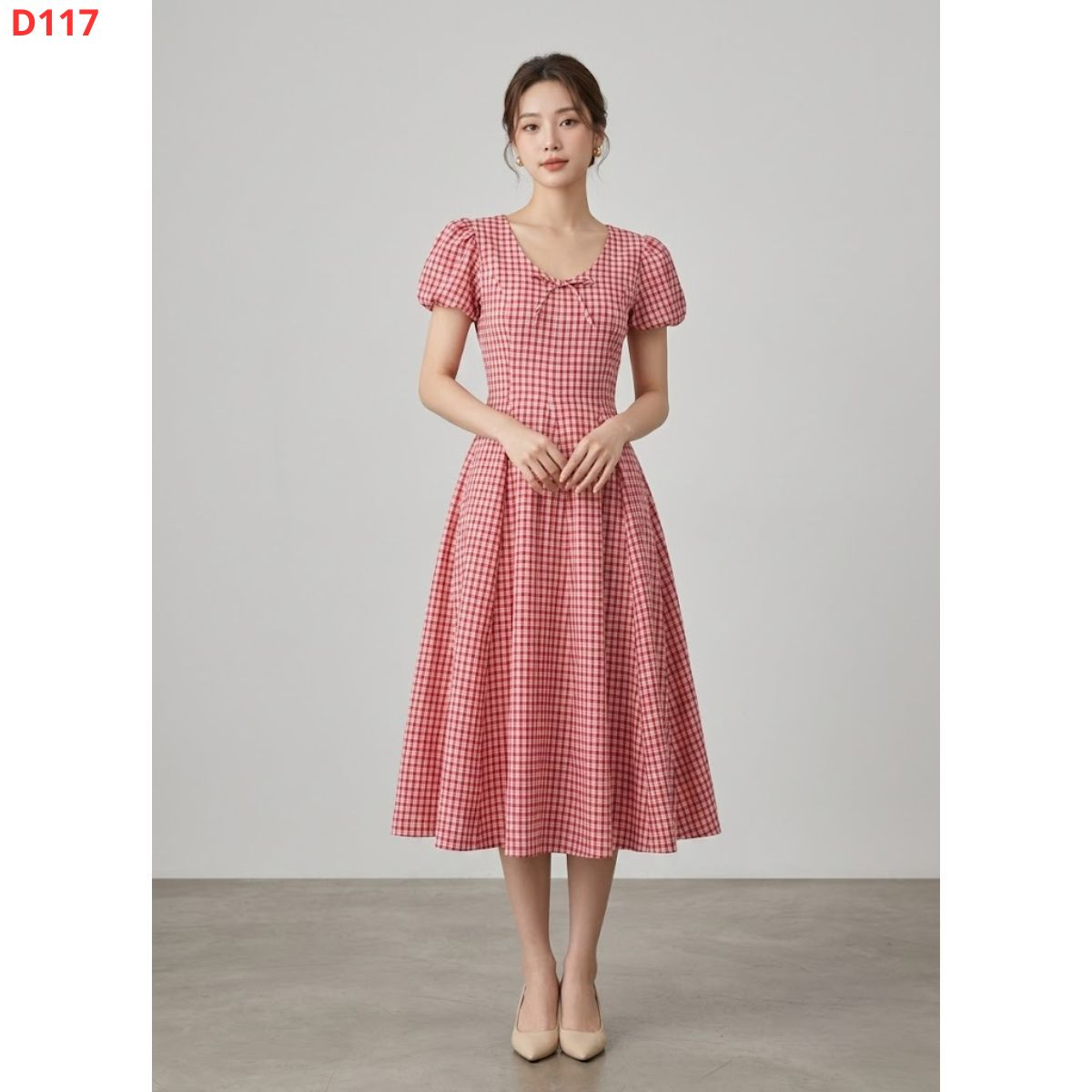D117-Đầm midi caro đỏ_thumbnail_3