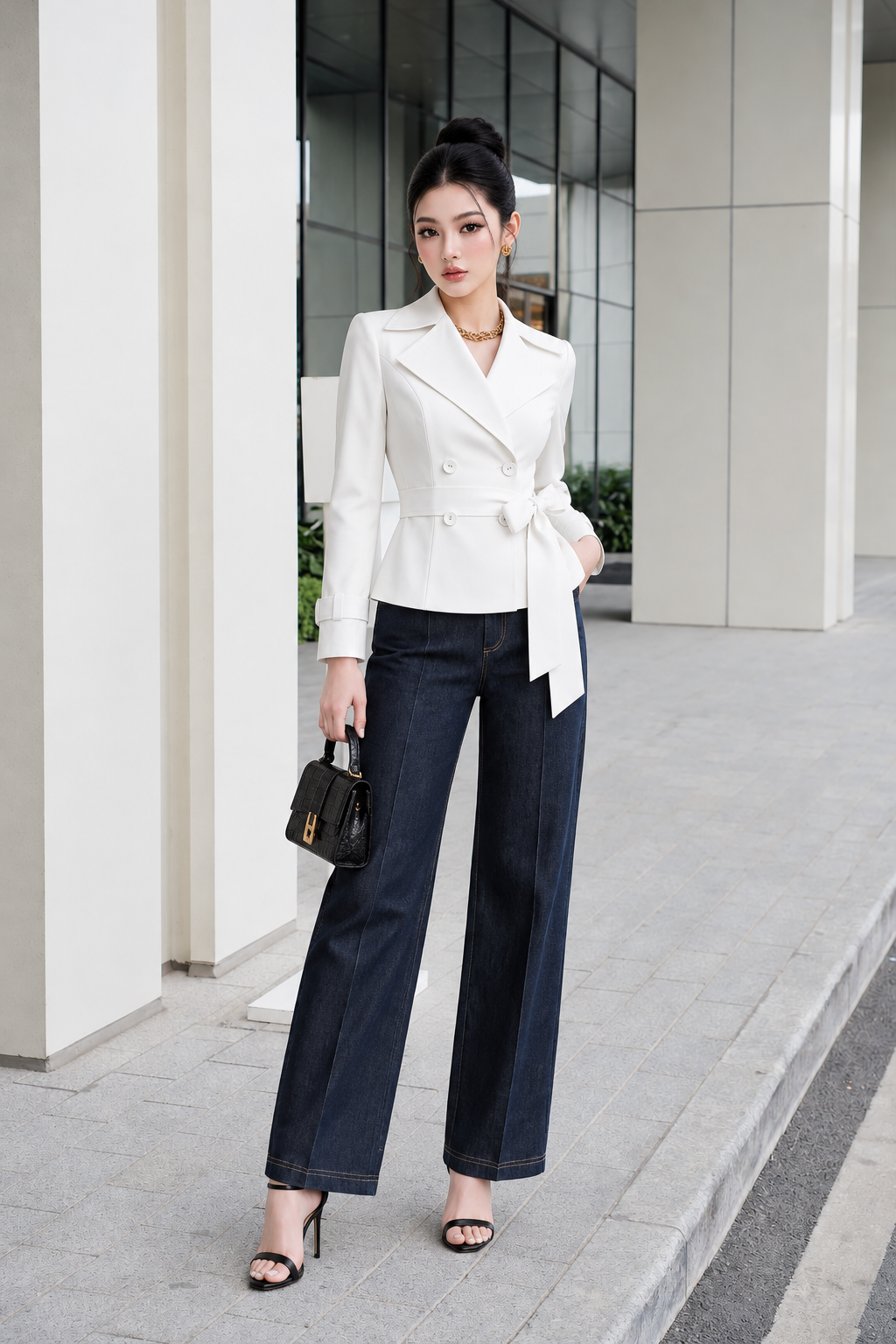 Áo khoác kaki 26808 trắng