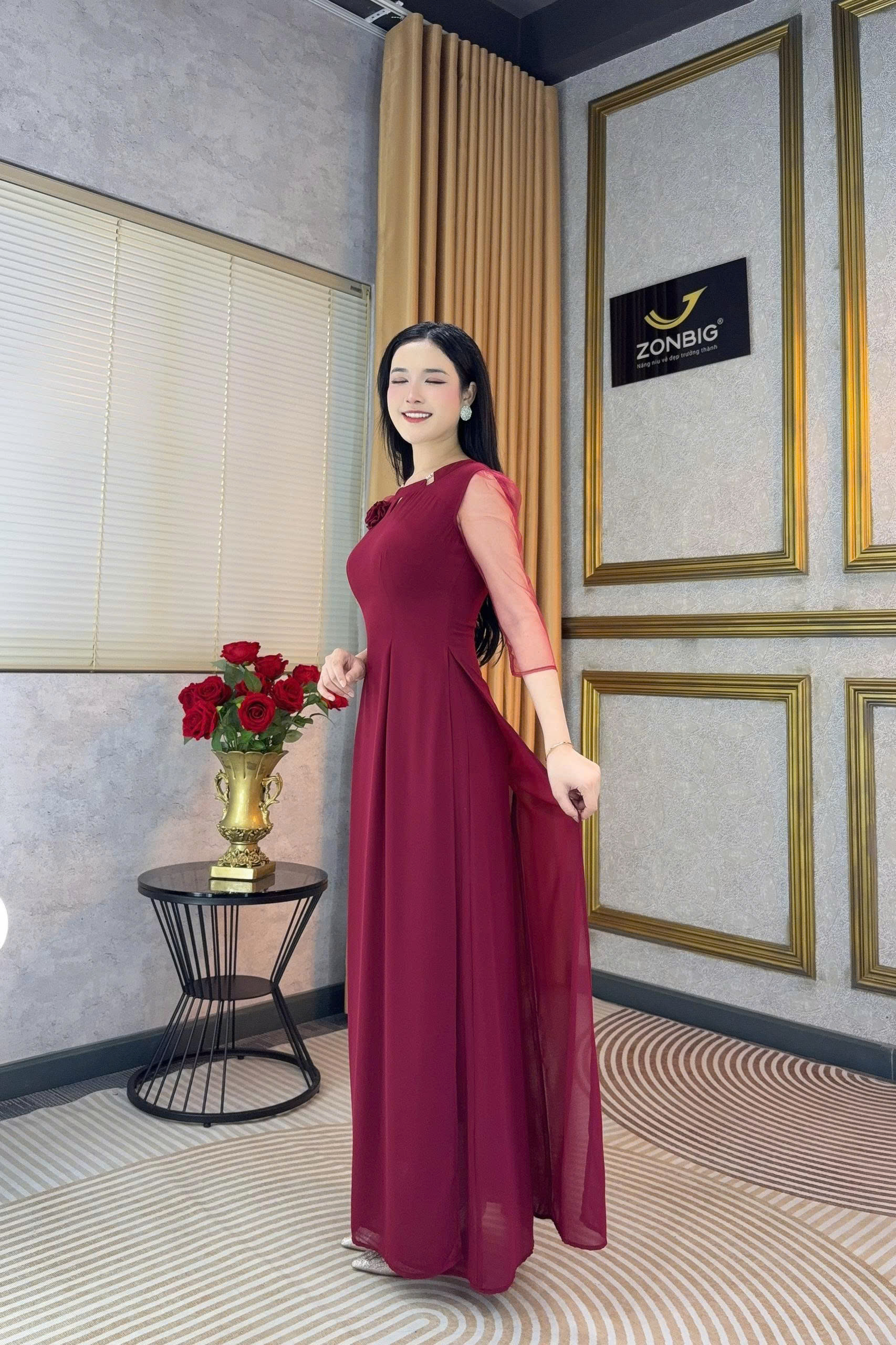 Đầm giả áo dài - Y2231 - Thương hiệu ZONBIG_thumbnail_5