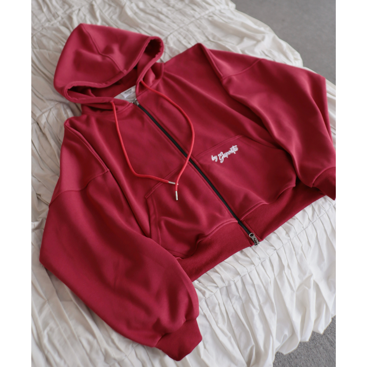 Áo Hoodie Zip Soulmate GUPO Áo Khoác Nỉ Ép Hàn 380GSM Thêu Nổi Form Boxy Unisex Local Brand - AKN-01_thumbnail_10