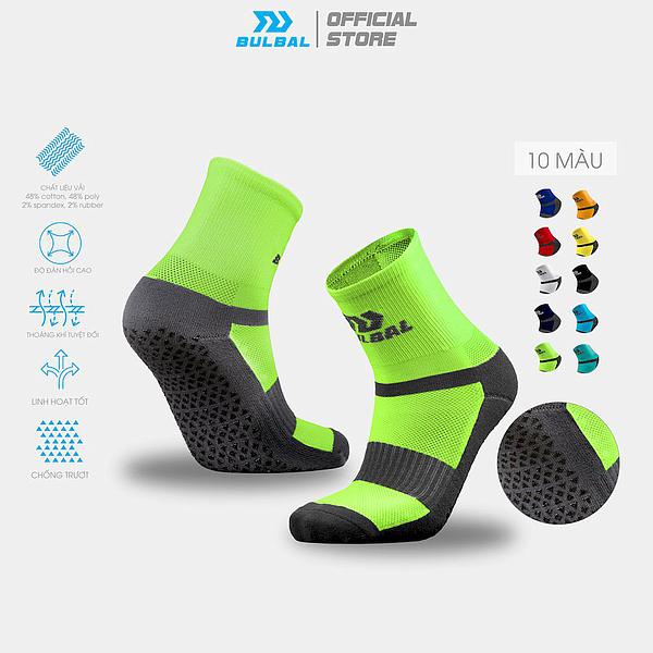 Tất Vớ Chống Trơn Bulbal (1 Đôi) Tất Đá Banh Chống Trượt Đá Bóng Lửng Chất Liệu Cotton Ngăn Mùi Hôi_thumbnail_5