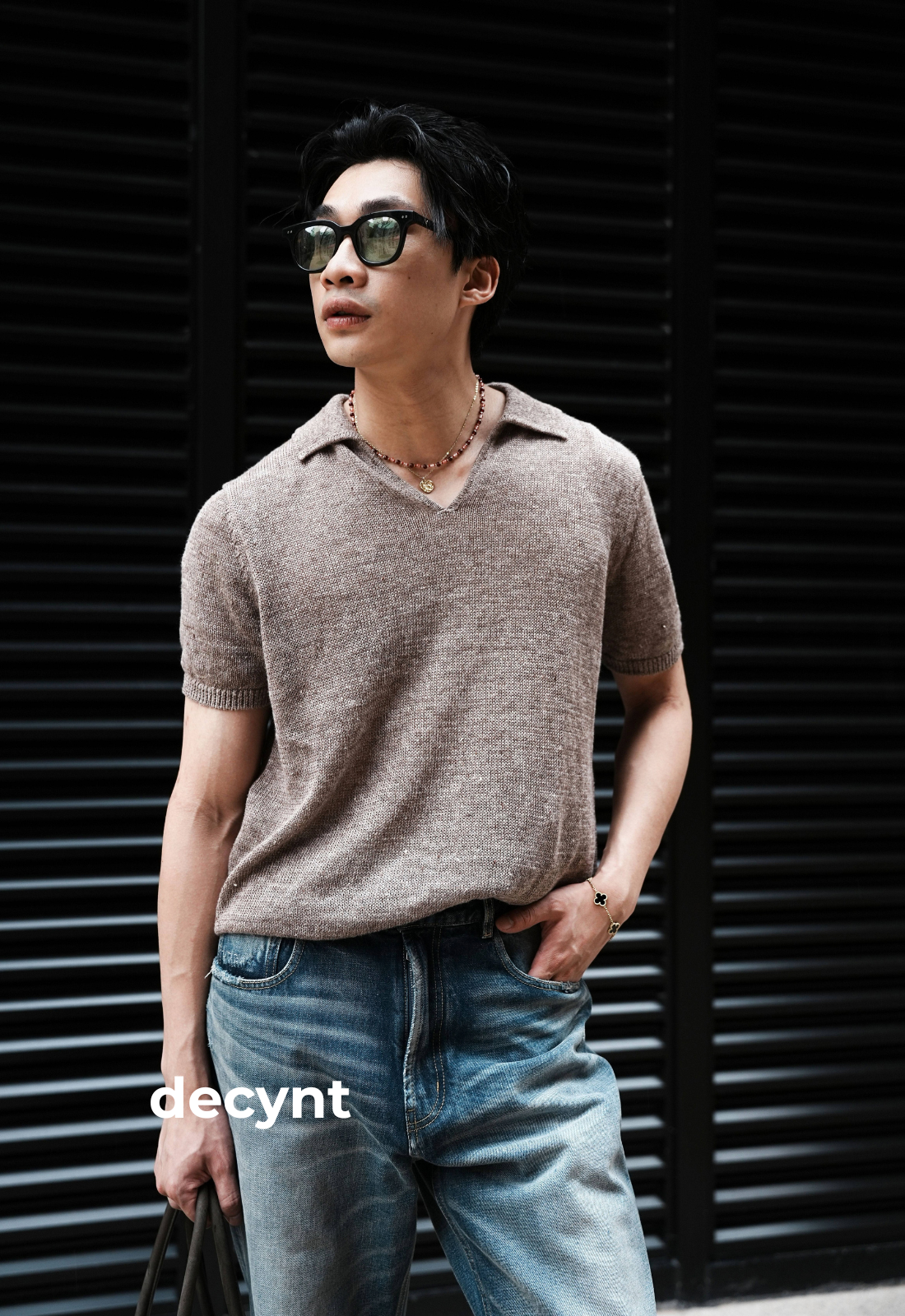 KNITTED POLO SHIRT TOP decynt 01_thumbnail_2