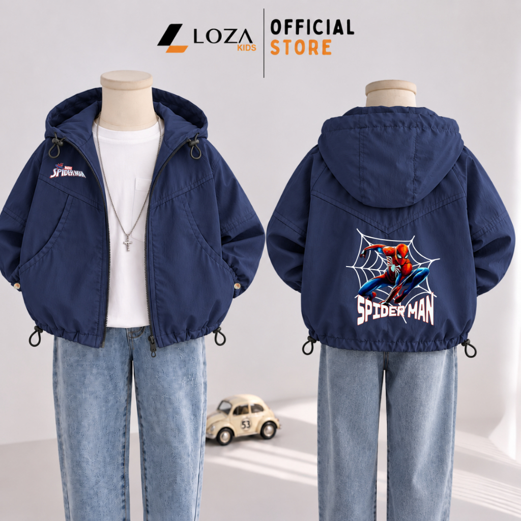 Áo gió bé trai hình Marvel, Spiderman- Loza Kids TA45-J001_thumbnail_7