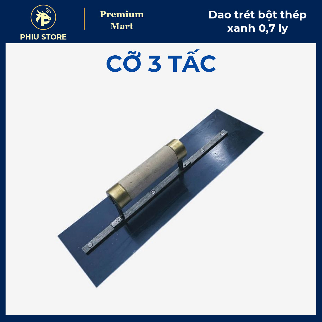 Dao Trét Bột Thép Xanh 0,7 ly Có Cán Gỗ 3 Tấc, 3,5 Tấc, 4 Tấc - Bàn Bả, Bàn Trét - PHIU STORE_thumbnail_4