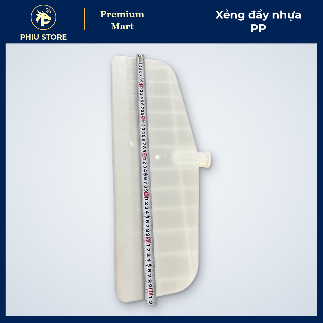 Xẻng Đẩy Nhựa PP Dài 62,3 cm - Đẩy Thức Ăn Gia Súc, Đẩy Phân Heo, Thu Gom Hạt, Ngũ Cốc Chăn Nuôi - PHIU STORE