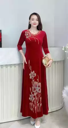 Đầm hoa dáng dài L748_thumbnail_1