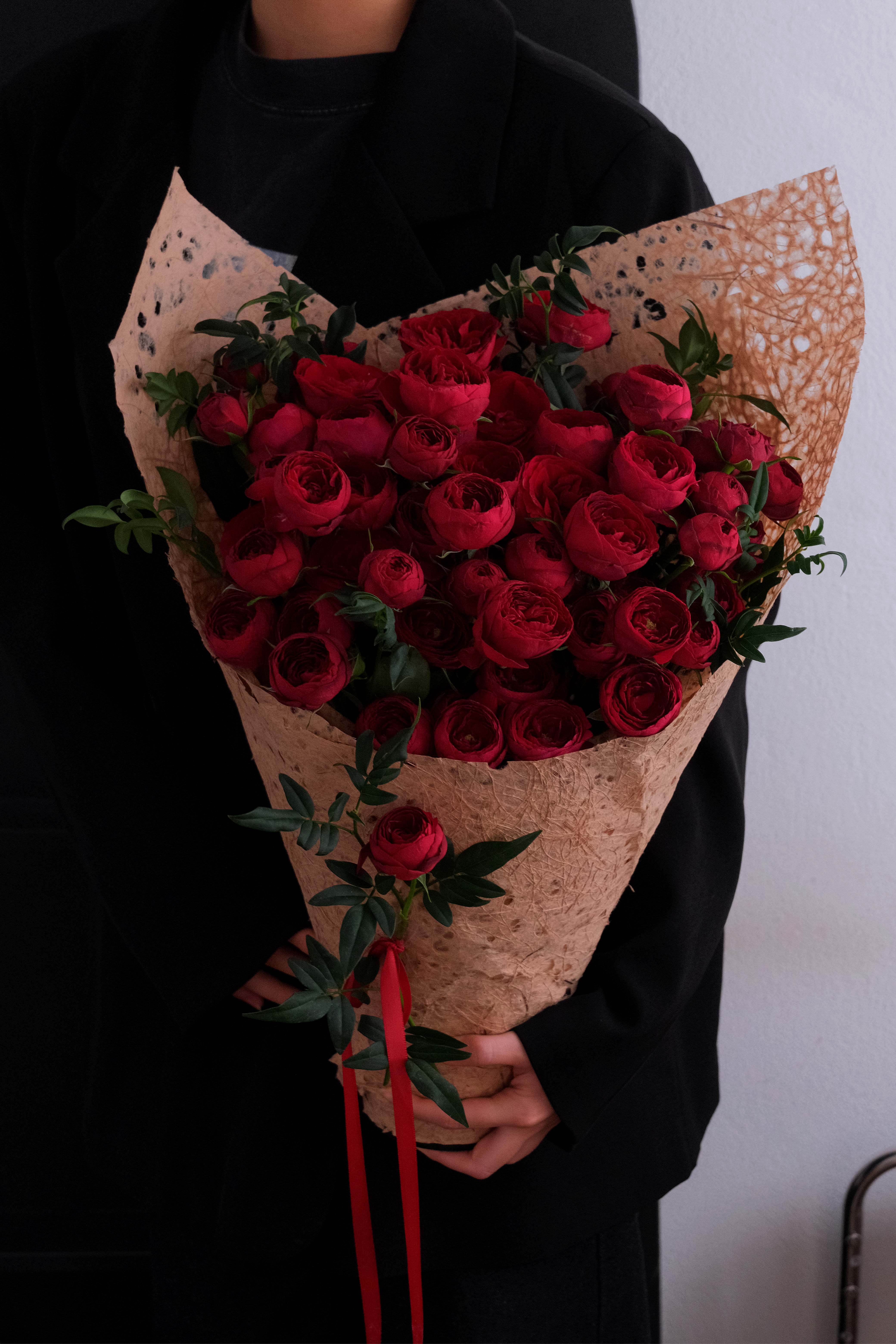 Ốc quế Red lace mix lá thủy tinh