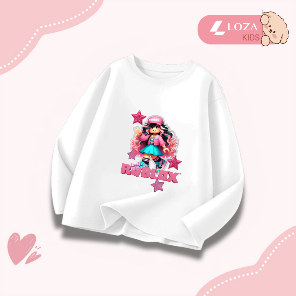 Áo thun dài tay bé gái hình Roblox dễ thương - Loza Kids  KT013_thumbnail_8