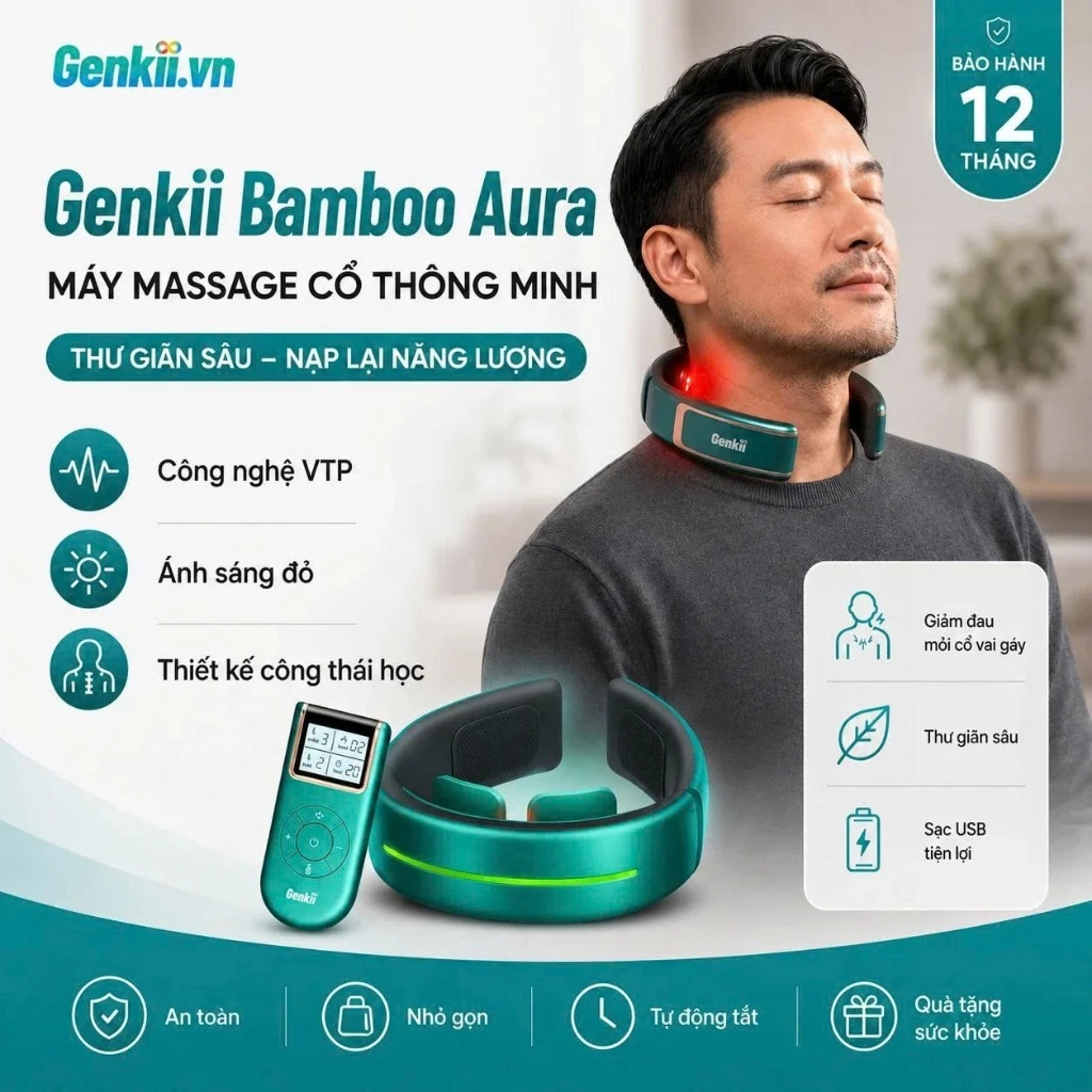 Máy massage cổ thông minh Genkii Bamboo Aura_thumbnail_1